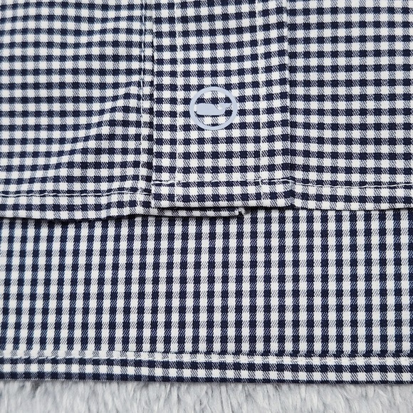 Vineyard Vines OTG On-The-Go Shirt Mens XL Blue Plaid brrr Cooling Stretch NEW - Picture 10 of 16